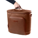 Titan 30 Can Faux Leather Cooler Tote, 9 in. x 17.25 in. x 14 in