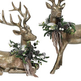 Member’s 2-Piece Mark Holiday Deer Décor Set with Greenery Wreaths