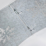 Member’s Mark Snowflake Pattern Galvanized Metal Tree Collar for Tree Base Decor
