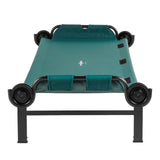 Disc-O-Bed XL Single Camping Cot – Portable Folding Cot Bed with Carry Bag, Side Organizer & 500 lb Capacity