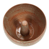 Gilbert & Bennett 150 ft. Decorative Garden Hose Holder – Metal Hose Container with Copper Finish and Leaf Design