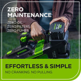 Greenworks 80V Brushless Cordless Leaf Blower Kit with 4.0Ah Battery