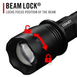 Coast XP46R 8000 Lumen Rechargeable LED Flashlight – Professional USB-C High Output Tactical Flashlight