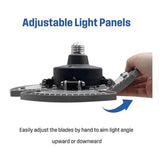 Westinghouse 8000-Lumen LED Deformable Utility Lights with 4 Adjustable Panels, Set of 2