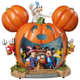 Disney Mickey & Friends Halloween Pumpkin House, Illuminated Sound Statue Decor