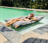Big Joe Lux Twilight Lagoon Lounger Pool Float with Twilight Sunbrella Fabric