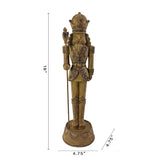 Member’s 3-Piece 18" Mark Carved Classic Nutcracker Set – Wood-Look Resin Christmas Décor