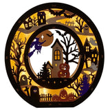 BOO Wooden Light Up Letters Set of 3 Halloween LED Tabletop Décor with Timer