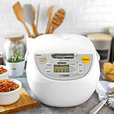 Tiger 5.5 Cup Micom Rice Cooker & Warmer w/ Tacook Multi Cooker Made in Japan