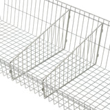 TRINITY EcoStorage 5-Tier Wire Shelving w/ Baskets & Dividers NSF Chrome 48x18x7
