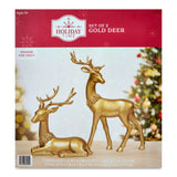 Holiday Time 15" Christmas Deer Tabletop Decorations – Set of 2