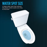 TOTO Drake Transitional Elongated 1.28 GPF Universal Height Tornado Flush Toilet, 2 pack