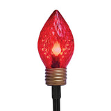 12-Count 7.5" Bulb Jumbo Multicolor C9 LED Pathway Lights, 16.5' Lighted Length