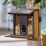 Evergreen Solar Camera Bird Feeder - Smart Bird Feeder with Solar Wi-Fi Camera