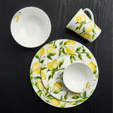 40-Piece Mikasa Lemons Bone China Dinnerware Set – Service for 8