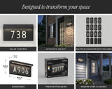 Artika Bowen Solar LED Address Light Set with Numbers, Letters, and Plates