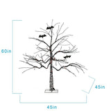 5' Member’s Mark Pre-Lit Color-Changing Spooky Tree with 105 LED Lights & Flying Bats