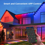 Govee 150ft Permanent Outdoor Lights Elite, White Smart Festive RGBIC Lighting