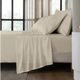 Slumber Chill 6-Piece Cooling Sheet Set – Tencel Lyocell & Cotton Blend, Beige 300 Thread Count