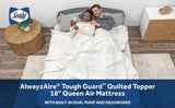 Sealy 18" Queen Air Mattress - AlwayzAire Tough Guard Quilted Topper Air Bed