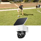 eufy Security SoloCam S340 Pan/Tilt Solar Camera + Video Doorbell E340 Dual-Camera Bundle