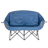 Mac Sports Double Camping Chair – Folding 2-Person Outdoor Loveseat Chair with Cup Holders & Carry Bag