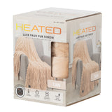 Berkshire Heated Throw Blanket, 4 Heat Settings 50" x 60" Polyester