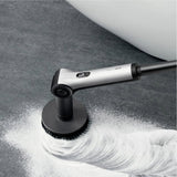 HOTO Flexi Cordless Spin Scrubber Set, 8 Cleaning Heads, Extension Handle, IPX7