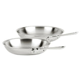 All-Clad 2-Piece D3 Stainless Steel Fry Pan Set, 8" & 10", Tri-Ply, Induction