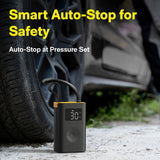 HOTO Portable Tire Inflator 150PSI Rechargeable Electric Air Pump, Car Bike Ball