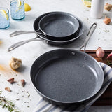 Henckels Capri Ceramic Nonstick Skillet Set – 3-piece Fry Pan Set, 8", 10" & 12"
