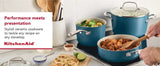 KitchenAid 11-Piece Ceramic Nonstick Pots and Pans Set Hard Anodized Induction