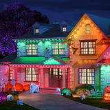 Govee 150ft Permanent Outdoor Lights Elite, White Smart Festive RGBIC Lighting