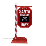 Member’s Mark 5' Pre-Lit Santa Countdown Calendar with 482 Chasing LED Lights & Remote