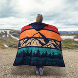 Below Zero Wearable Blanket Hoodie Waterproof Outdoor Camping Reversible 72x54