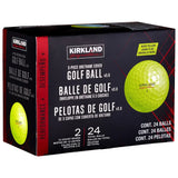 Kirkland Signature V3.0 Yellow Golf Balls 24-Pack – 3-Piece Urethane Cover Tour Golf Balls with Soft Feel & Distance Performance