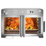 Gourmia XL 13-in-1 French Door Countertop 43 L Air Fryer with Temperature Probe