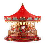 Mr. Christmas Nostalgic Deluxe LED Carousel – Animated Reindeer, 20 Carols & 1,700+ Glass Embellishments