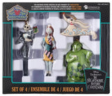 4-Pc Disney The Nightmare Before Christmas Ornaments, Jack, Sally, Zero & Boogie