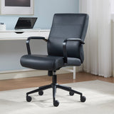 True Innovations Modern Office Task Chair, Mid-Back Adjustable Height Reclining