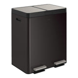 Kohler 82L Stainless Steel Dual Step Trash Can - 2 Pedals Quiet Close Bifold Lid