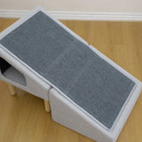 Catry Atwood Folding Pet Ramp with Condo, Convertible Pet Stool, Slope Cat Condo