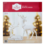 Holiday Time 15" Christmas Deer Tabletop Decorations – Set of 2