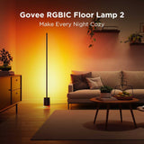 Govee Smart Floor Lamp 2, 60" RGBICWW LED Corner Lamp, 1725 lm Matter Compatible