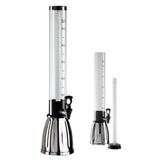 30" Oggi Beer & Beverage Tower, 3 qt Drink Dispenser with 2 Freezable Ice Tubes