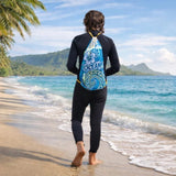 Oceanic Adult 3-Piece Snorkeling Set: Fins Snorkel Panoramic Mask & Carry Bag