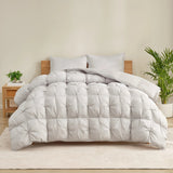 Casual Living Zuri Mega Puff 3-Piece Comforter Set, Reversible Pintuck Bedding Set