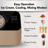 Whynter 0.8 Qt Automatic Ice Cream Maker, No Pre-Freezing Small Dessert Churner