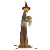 Member's Mark 11' Pre-Lit Animated Scarecrow with Motion, Sound & Glowing LED Eyes