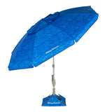 Tommy Bahama 7.5ft Beach Umbrella AnchorX UPF 50+ Tilt Wind Vent with Carry Bag